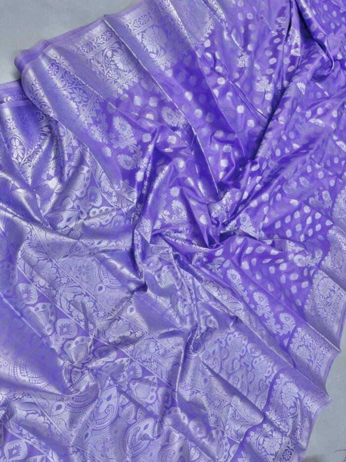 Soft Silk Katan Saree -সফ্টসিল্ক কাতান শাড়ি - Image 1